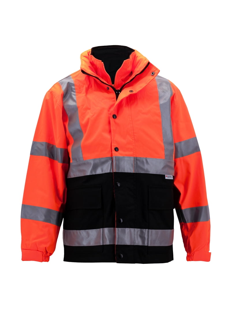 Men's Class 3 Safety High Visibility Water Resistant Reflective