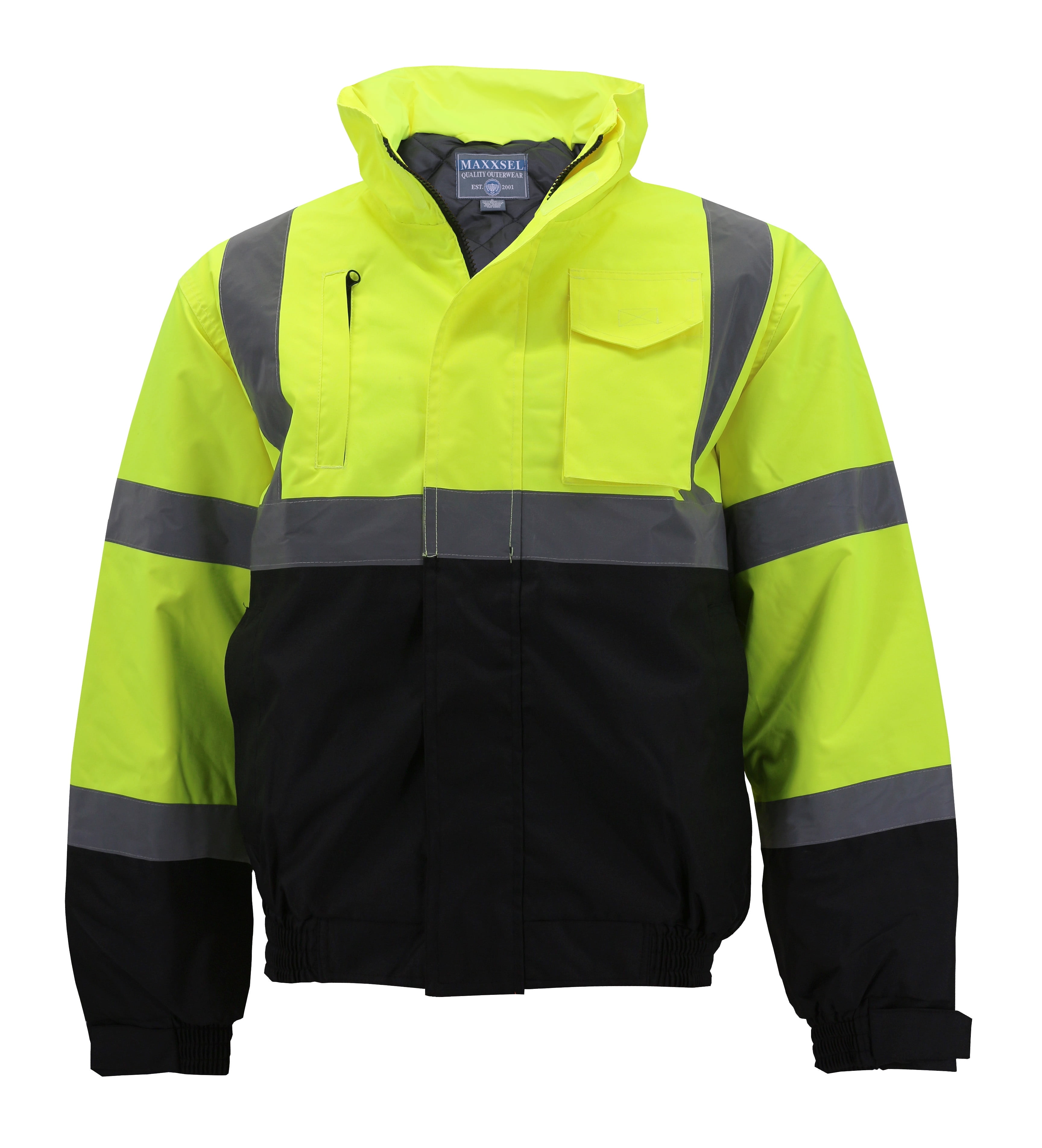 Men's Class 3 Safety High Visibility Water Resistant Reflective