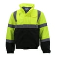 thumbnail image 1 of Men's Class 3 Safety High Visibility Water Resistant Reflective Neon Work Jacket (M9099 Neon Yellow, L), 1 of 7