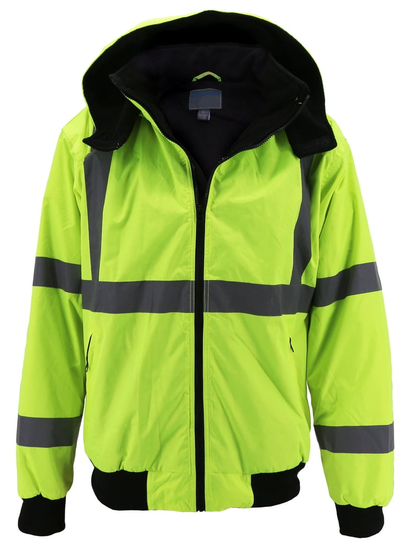 Men's Class 3 Safety High Visibility Water Resistant Reflective