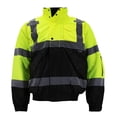 thumbnail image 1 of Men's Class 3 Safety High Visibility Water Resistant Reflective Neon Work Jacket (Tuff-Gard - Neon Yellow, XL), 1 of 5