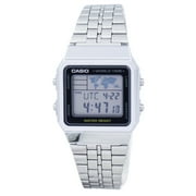Mens Classic A500WA-1 Silver Stainless-Steel Quartz Watch
