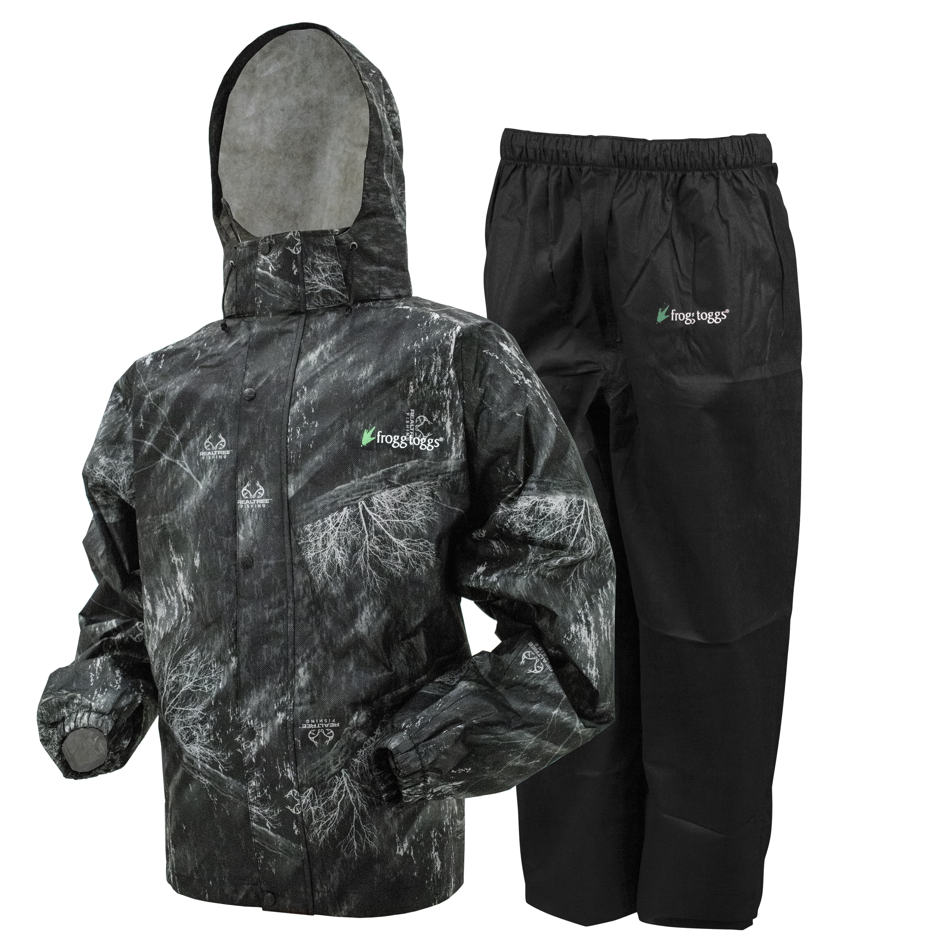 Men's Classic All-Sport Rain Suit, Realtree Fishing Black