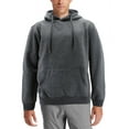 thumbnail image 1 of Men's Classic Athletic Drawstring Fleece Sport Gym Sweater Pullover Hoodie (Charcoal, L), 1 of 3