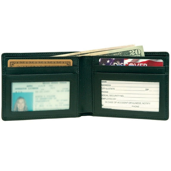 Men's Classic Bifold Wallet in Genuine Leather