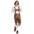 thumbnail image 1 of Men's Classic Brown Lederhosen Oktoberfest Costume, 1 of 5