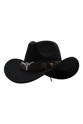 Men's Classic Cowboy Hat, Cattleman Style Winter Outdoor Sun Hat for Ranch, Rodeo, and Casual Wear, Durable and Timeless Design for Country Fashion and Sun Protection Black