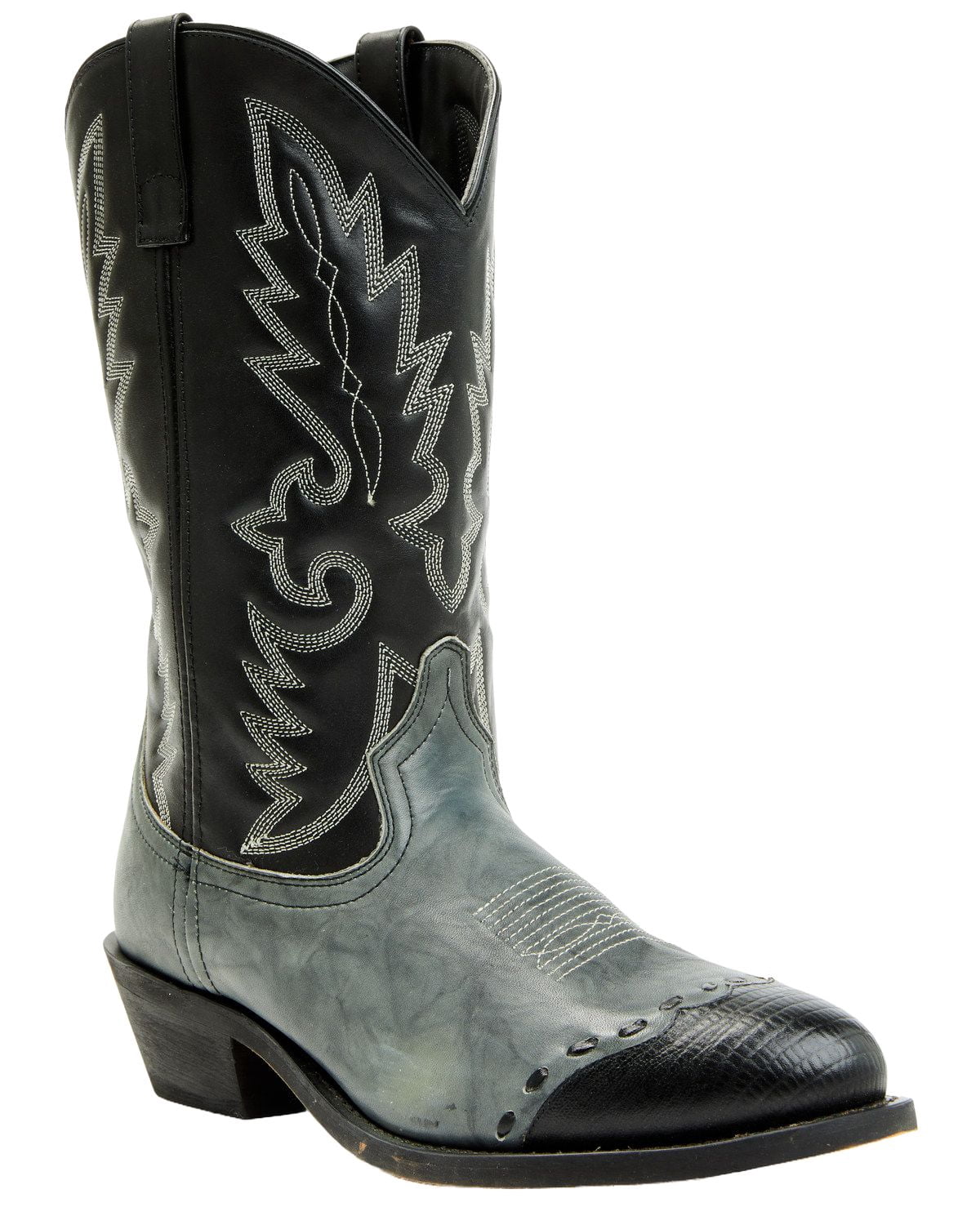 Laredo Lizard Print Wingtip Western Boot Black Mens Size 8.5D Laredo Wingtip Boots for Men | Mercari main image 3