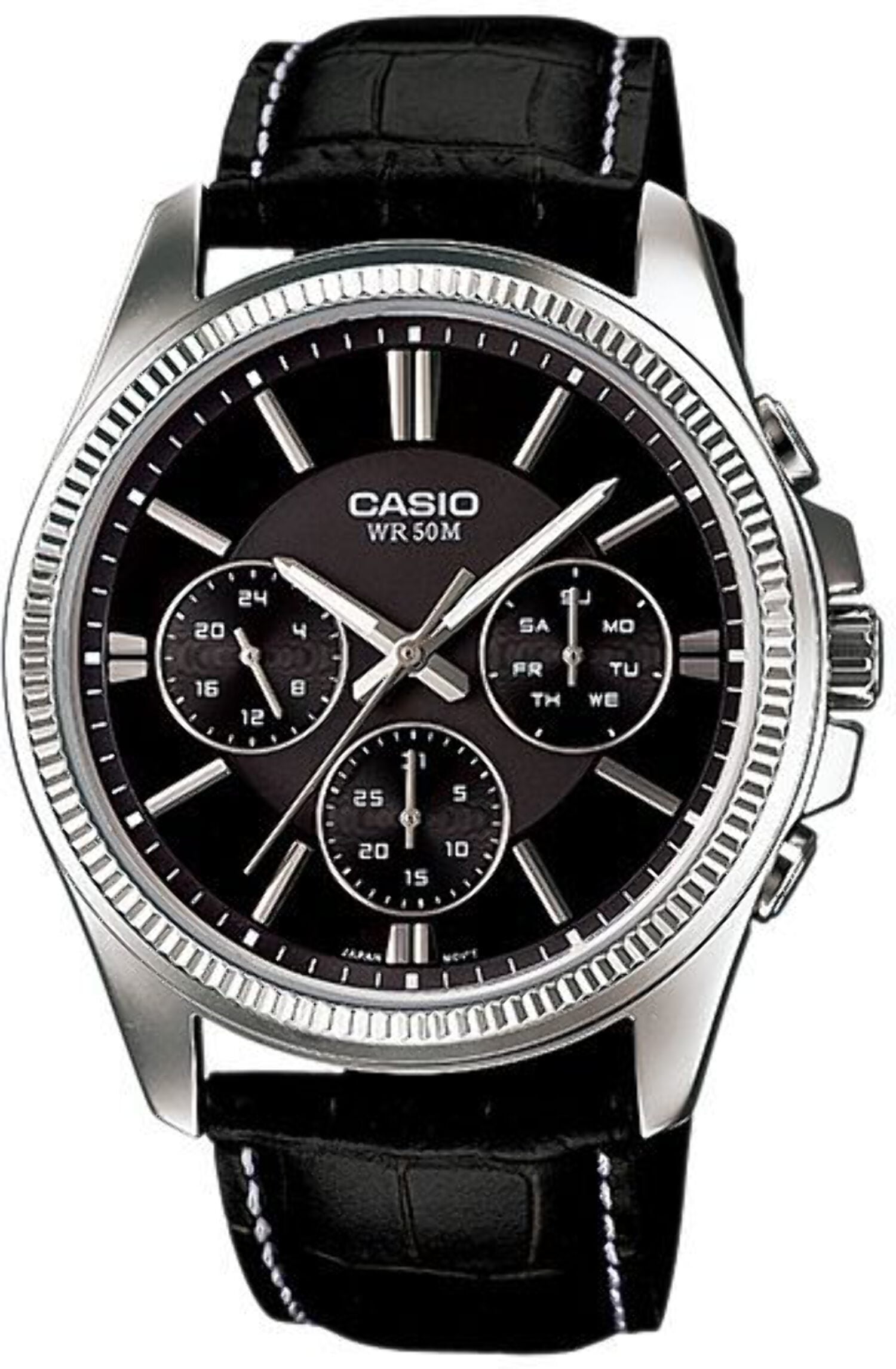 Men's Classic Day and Date Steel Watch MTP1375L-1A - Walmart.com