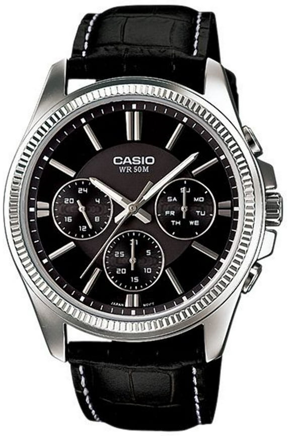 Men's Classic Day and Date Steel Watch MTP1375L-1A