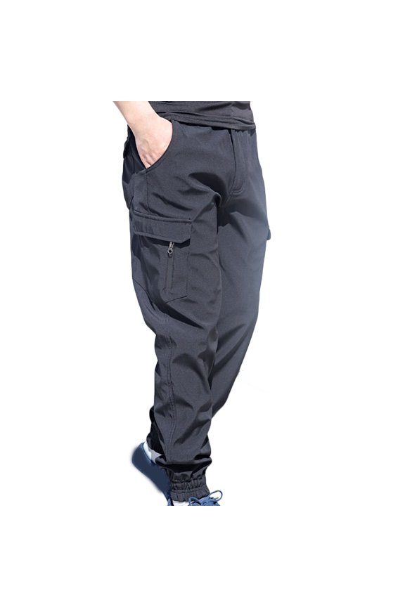 , Mens Work Pants Fashion Solid Multiple Pockets Multi Multifunctional Work Trousers Pants