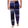 thumbnail image 1 of Men Pants Home Sleepwear Thin Loose Pants Plaid Straight Leg Pants Casual Pants Pantalones Para Hombre, 1 of 6
