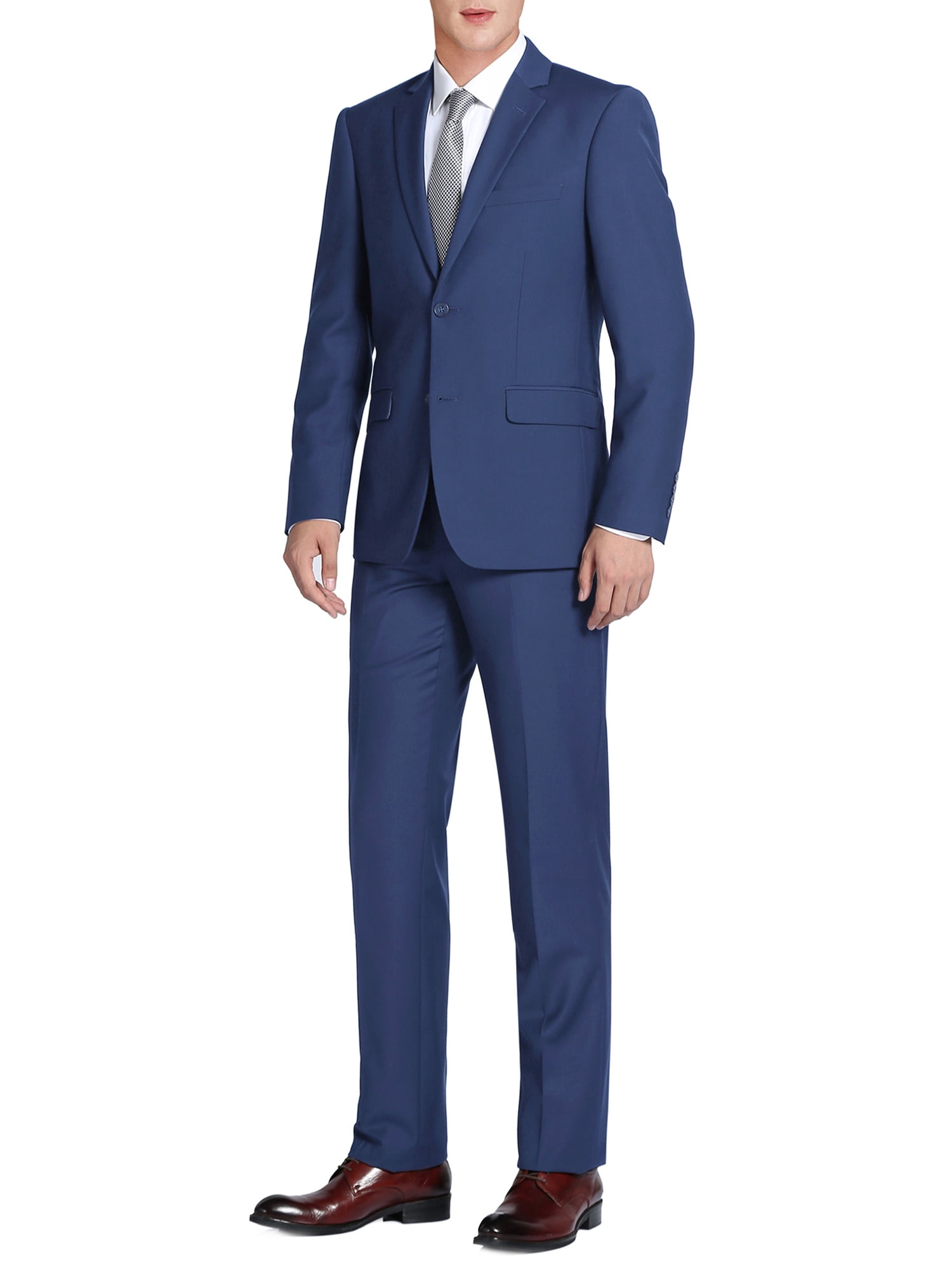 Men's Classic Fit 2-Piece Single Breasted 2 Button Suit