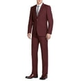 thumbnail image 1 of Men's Classic Fit 2 Piece Suit Two Button Single Breasted Dress Suit Business Casual Mens Suits, 1 of 8