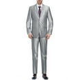 thumbnail image 1 of Men's Classic Fit 2 Piece Suit Two Button Single Breasted Dress Suit Business Casual Mens Suits, 1 of 7