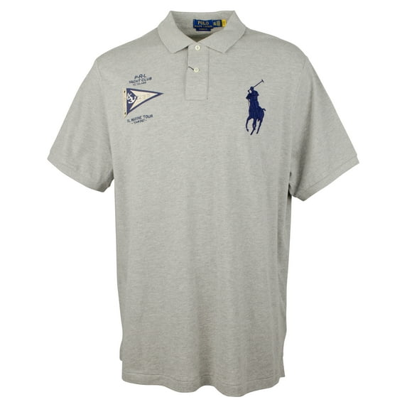 Men's Classic Fit Big Pony Short Sleeve Polo Shirt GHthr XXL