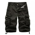 thumbnail image 1 of Men's Classic Fit Cargo Shorts Big & Tall Summer Casual Multi Pockets Shorts Lightweight Outdoor Hiking Fishing Shorts M-5XL, 1 of 2