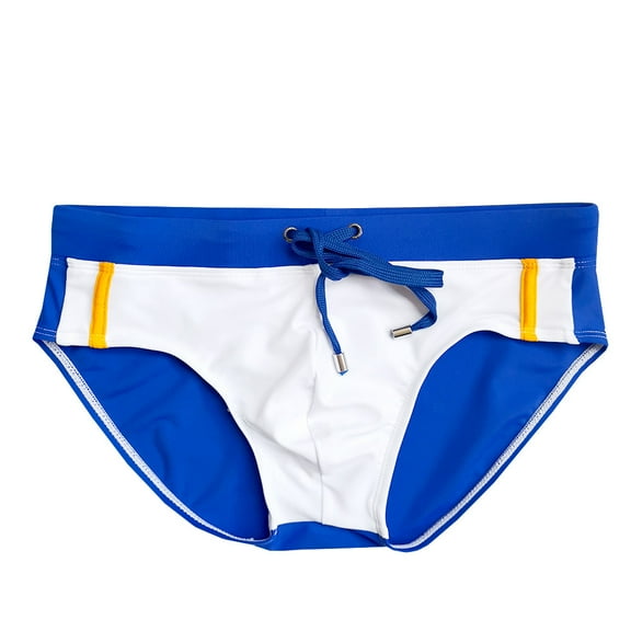Men's Classic Fit Color Contrasting Swim Briefs Quick Dry Swimsuit Bathing Suit