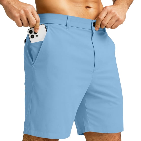 Men's Classic Fit Golf Shorts Lightweight Stretch Casual Hiking Travel Work Shorts