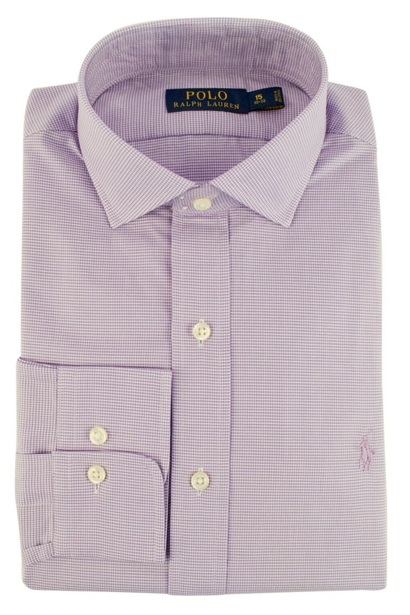 Men's Classic Fit Herringbone Dress Shirt-PpW-14.5-32/33