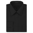 thumbnail image 1 of Men's Classic Fit Long Sleeve Wrinkle Resistant Button Down Premium Dress Shirt (Black,S), 1 of 4