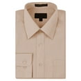 thumbnail image 1 of Men's Classic Fit Long Sleeve Wrinkle Resistant Button Down Premium Dress Shirt (Blush,L), 1 of 4