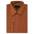 thumbnail image 1 of Men's Classic Fit Long Sleeve Wrinkle Resistant Button Down Premium Dress Shirt (Copper, XL), 1 of 4