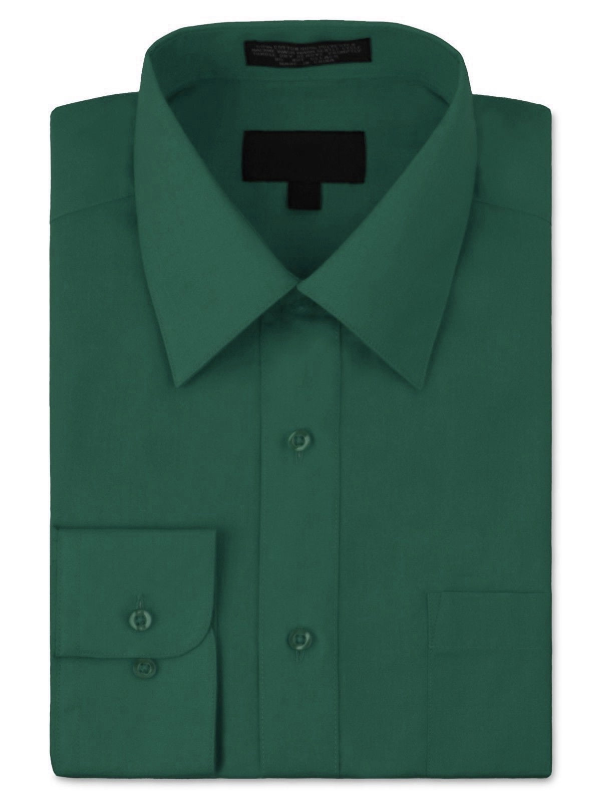 Men s Classic Fit Long Sleeve Wrinkle Resistant Button Down Premium Dress Shirt Hunter S