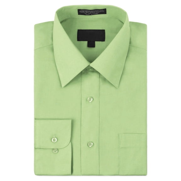 Men's Classic Fit Long Sleeve Wrinkle Resistant Button Down Premium Dress Shirt (Mint,3XL)