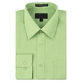 thumbnail image 1 of Men's Classic Fit Long Sleeve Wrinkle Resistant Button Down Premium Dress Shirt (Mint,M), 1 of 4