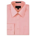 thumbnail image 1 of Men's Classic Fit Long Sleeve Wrinkle Resistant Button Down Premium Dress Shirt (Pink, XL), 1 of 4