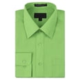thumbnail image 1 of Men's Classic Fit Long Sleeve Wrinkle Resistant Button Down Premium Dress Shirt (Pistachio,S), 1 of 4