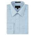 thumbnail image 1 of Men's Classic Fit Long Sleeve Wrinkle Resistant Button Down Premium Dress Shirt (Sky Blue,XL), 1 of 4