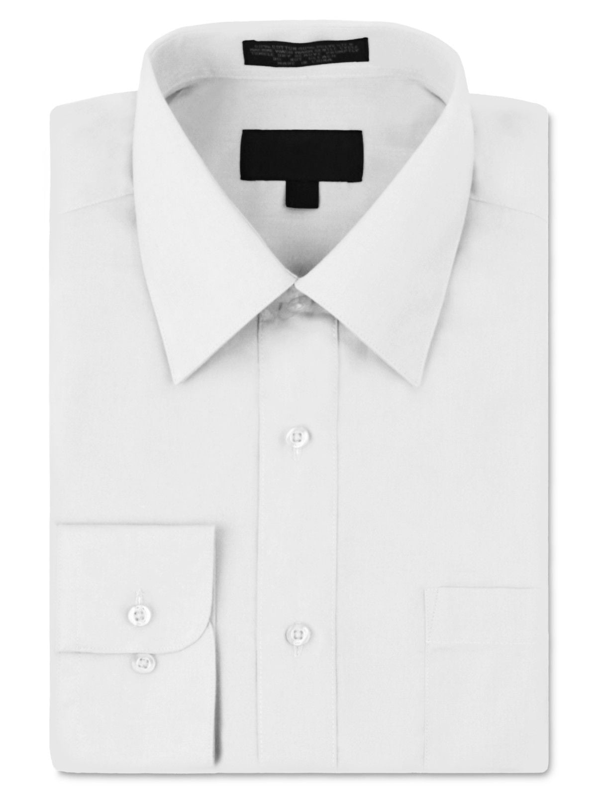 Men's White Long Sleeve Button-Down Shirt