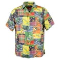 thumbnail image 1 of Men's Classic Fit Patchwork Camp Shirt Mlt Large, 1 of 5