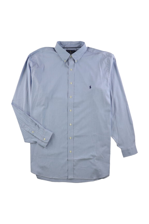 Men's Classic Fit Performance Oxford Shirt-BLU-2LT