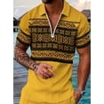 thumbnail image 1 of Men's Classic Fit Short Sleeve Solid Soft Cotton Polo Shirt Yellow L, 1 of 5