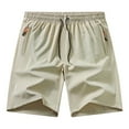 thumbnail image 1 of Men’s Classic Fit Stretch Lightweight Cargo Short Relaxed Fit Plaid Outdoor Hiking Work Stretch Cotton Casual Shorts for Outdoor Activities (Khaki, M), 1 of 2