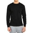thumbnail image 1 of Men's Classic Fit Waffle-Knit Heavy Thermal Shirt Large, Black, 1 of 2