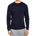 thumbnail image 1 of Men's Classic Fit Waffle-Knit Heavy Thermal Shirt Large, Navy, 1 of 2