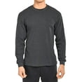 thumbnail image 1 of Men's Classic Fit Waffle-Knit Heavy Thermal Shirt Small, Charcoal, 1 of 2