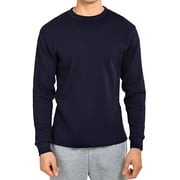 TOP PRO Men's Classic Fit Waffle-Knit Heavy Thermal Shirt X-Large, Navy