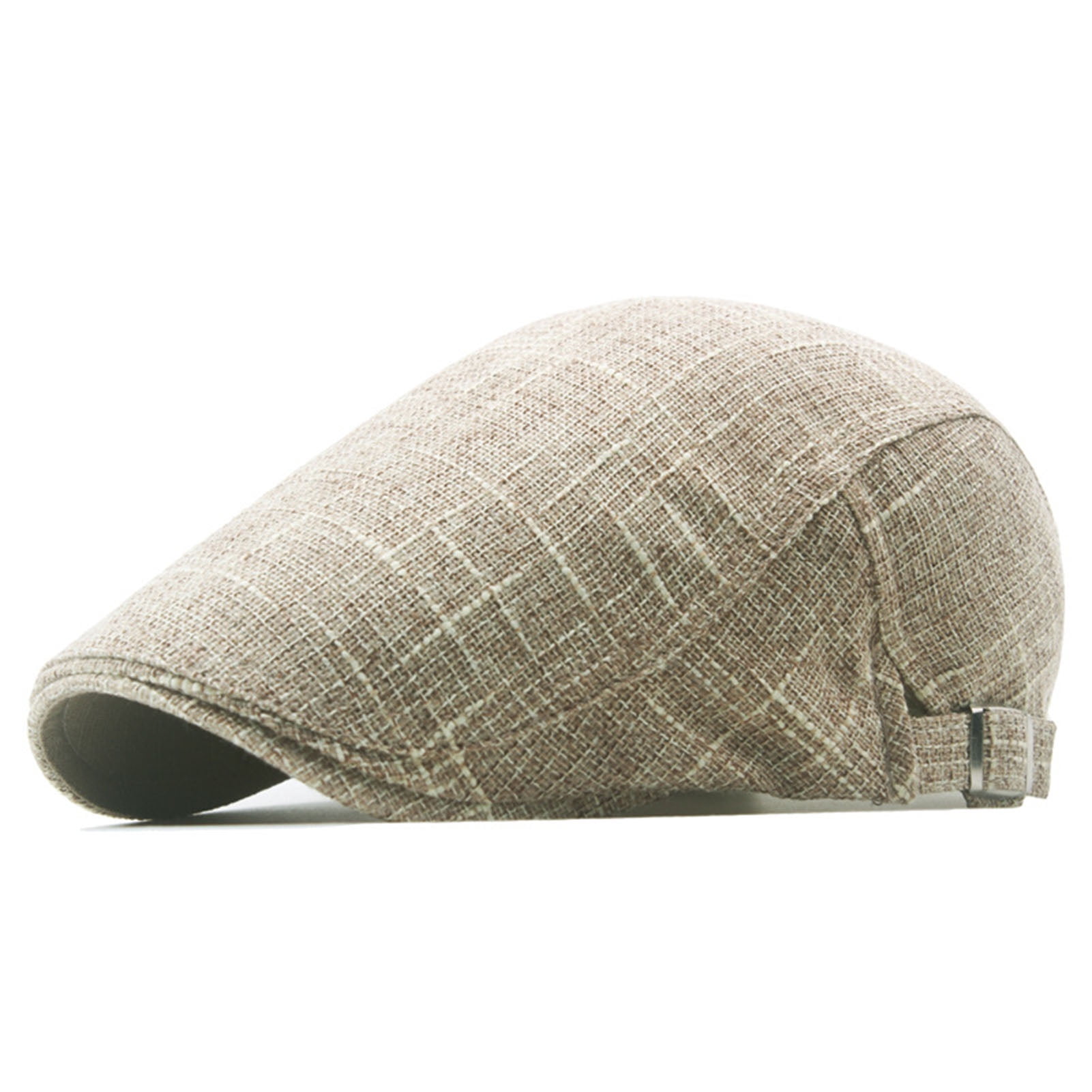 Brown Herringbone Harris Tweed Newsboy Cap | Made in Scotland | S-XXL