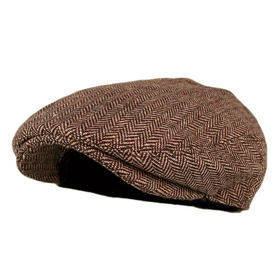 Men's Classic Herringbone Tweed Wool Blend Newsboy Ivy Hat Newsboy Hats for Men Newsboy Hat Caps for Men