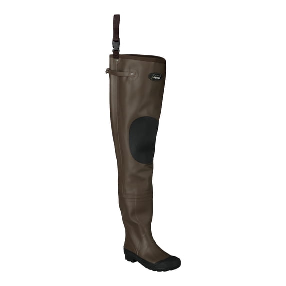 Frogg Togggs Classic II Hip Boots for Men, Waterproof Cleated Hip Waders for Fishing, Brown, Size 8