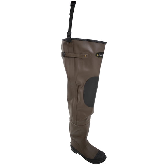 Frogg Togggs Classic II Hip Boots for Men, Waterproof Felt Hip Waders for Fishing, Brown, Size 7