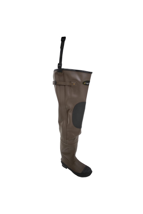 Frogg Togggs Classic II Hip Boots for Men, Waterproof Felt Hip Waders for Fishing, Brown, Size 9