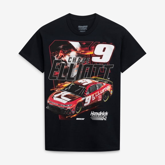 Men's Classic Ink Black Chase Elliott #9 Llumar T-Shirt