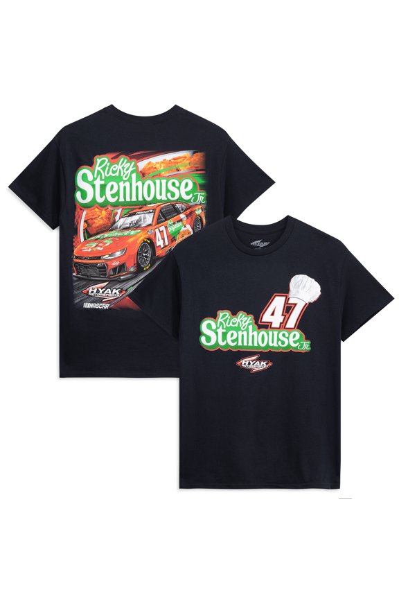 Men's Classic Ink Black Ricky Stenhouse Jr. #47 Chef Boyardee T-Shirt