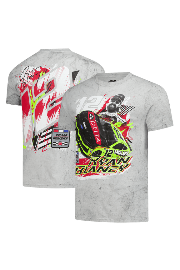 Men's Classic Ink Gray Ryan Blaney Delta Smoke 2-Spot T-Shirt